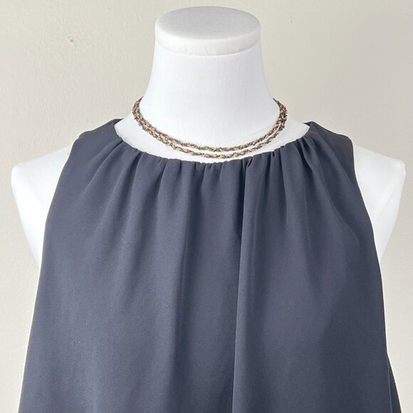 H by HALSTON Women's Flowy Double Layered Tank - Picture 2 of 12